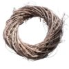 Deko Naturkranz Reisigkranz Wandkranz Tischkranz Braun 30cm