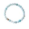 Armband HCA Stones of nature Amazonit Edelsteine Perle rosevergoldet