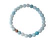 Armband HCA Stones of nature Amazonit Edelsteine Perle rosevergoldet