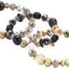 Biba Armbänder Crystal Perlen & Natur Stein Damen Armbänder Biba Anhänger Gold