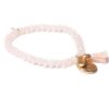 Biba Armband Crystal Perlen Rosa & Troddel Damen Armband Biba Anhänger Gold