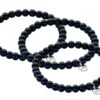 Biba Armband Crystal Perlen Schwarz Damen Armband Biba Anhänger Silber