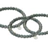 Biba Armband Crystal Perlen Rund Graublau Damen Armband Biba Anhänger Silber