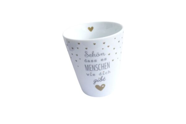 Krasilnikoff Kaffeebecher Sprüche Tasse Mug Cup Schön dass es Menschen wie dich gibt