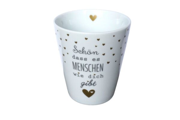 Krasilnikoff Kaffeebecher Sprüche Tasse Mug Cup Schön dass es Menschen wie dich gibt