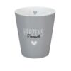 Krasilnikoff Kaffeebecher Kaffeetasse Sprüche Tasse Mug Cup Herzens Mensch