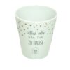 Krasilnikoff Kaffeebecher Kaffeetasse Sprüche Tasse Mug Cup Bei dir bin ich Zu Hause