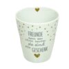 Krasilnikoff Kaffeebecher Kaffeetasse Sprüche Tasse Mug Cup Freunde kann man nicht kaufen sie sind ein Geschenk