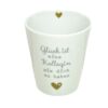 Krasilnikoff Kaffeebecher Kaffeetasse Sprüche Tasse Mug Cup Glück ist eine Kollegin wie dich zu haben