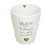 Krasilnikoff Kaffeebecher Kaffeetasse Sprüche Tasse Mug Cup Glück ist eine Kollegin wie dich zu haben