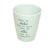 Krasilnikoff Kaffeebecher Sprüche Tasse Mug Cup Wenn du liebst was du hast hast du alles was du brauchst