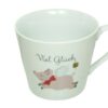 Krasilnikoff Henkeltasse Kaffeetasse Sprüche Tasse Viel Glück