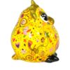 Pomme Pidou Spardose Money Bank Eule Olive Gelb Blumen