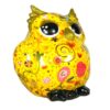 Pomme Pidou Spardose Money Bank Eule Olive Gelb Blumen