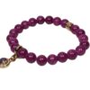 Biba Armband Perlen Bordeauxrot Damen Armband Anhänger Gold