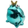 Pomme Pidou Spardose Money Bank Frosch Freddy Metallic Türkis