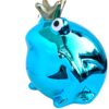 Pomme Pidou Spardose Money Bank Frosch Freddy Metallic Türkis