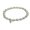 Biba Armband Silber Damen Armband Kugelperlen Anhänger Silber