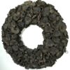 Couronne Dekokranz Wandkranz Türkranz Naturkranz Handarbeit Coco Flower Black 40 ∅
