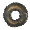 Couronne Dekokranz Wandkranz Türkranz Naturkranz Handarbeit Coco Flower Black 40 ∅