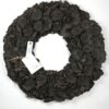 Couronne Dekokranz Wandkranz Türkranz Naturkranz Handarbeit Coco Flower Black 40 ∅