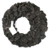 Couronne Dekokranz Wandkranz Türkranz Naturkranz Handarbeit Coco Flower Black 40 ∅