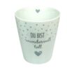 Krasilnikoff Kaffeebecher Sprüche Tasse Mug Cup Du bist wundervoll toll