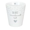 Krasilnikoff Kaffeebecher Sprüche Tasse Mug Cup Du bist wundervoll toll