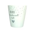 Krasilnikoff Kaffeebecher Sprüche Tasse Mug Cup Du bist wundervoll toll