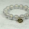 Biba Armband Polymer Perlen 12 cm Damen Armband Grau Gold Anhänger