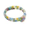 Biba Armband Crystal Perlen Bunt Full Blum Damen Armband Anhänger Gold 18cm