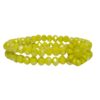 Biba Armband Crystal Perlen Gelb Full Blum Damen Armband Anhänger Gold 18cm