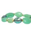 Biba Armband Vintage Retro Big Crystal Perlen Mix Duo Damen Armband Anhänger Gold