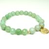 Biba Armband Resin Perlen Lindgrün Damen Armband Anhänger Gold