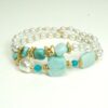 Biba Armband Perlen Mix Perlmutt Duo Damen Armband Anhänger Gold