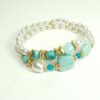 Biba Armband Perlen Mix Perlmutt Duo Damen Armband Anhänger Gold