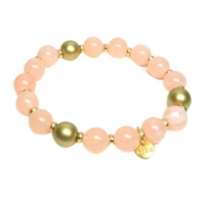 Biba Armband Perlen Mix Rose Gold Damen Armband Anhänger Gold