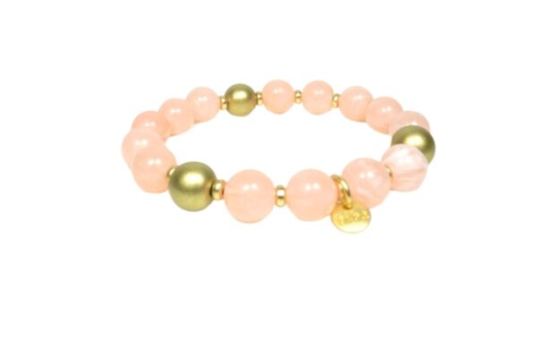 Biba Armband Perlen Mix Rose Gold Damen Armband Anhänger Gold