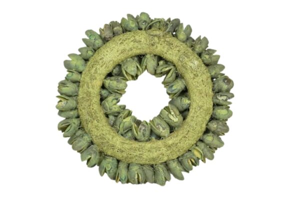 Couronne Dekokranz Wandkranz Naturkranz Handarbeit Bakuli Wreath Laurel Green 20cm ∅