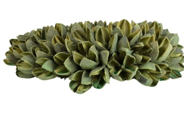 Couronne Dekokranz Wandkranz Naturkranz Handarbeit Bakuli Wreath Laurel Green 20cm ∅