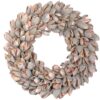 Couronne Dekokranz Wandkranz Naturkranz Handarbeit Bakuli Wreath Thin Pink 20cm ∅