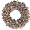 Couronne Dekokranz Wandkranz Naturkranz Handarbeit Bakuli Wreath Thin Pink 20cm ∅
