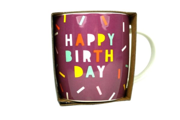 Grafik Werkstatt Henkelbecher Kaffeebecher Sprüchetasse Happy Birthday