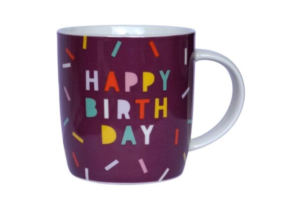 Grafik Werkstatt Henkelbecher Kaffeebecher Sprüchetasse Happy Birthday