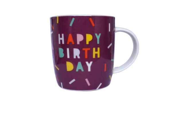 Grafik Werkstatt Henkelbecher Kaffeebecher Sprüchetasse Happy Birthday