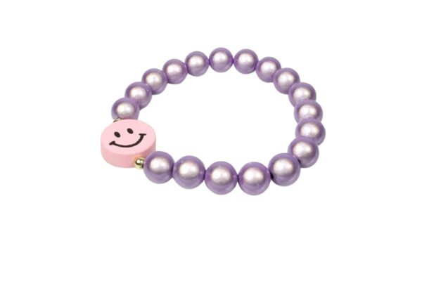 Damen Armband Magic Beads Smile Lila Perlen Modeschmuck Armband