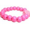 Damen Armband Neon Pink Buddha Perlen Modeschmuck Armband