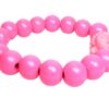 Damen Armband Neon Pink Buddha Perlen Modeschmuck Armband