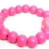 Damen Armband Neon Pink Buddha Perlen Modeschmuck Armband
