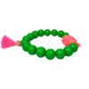 Damen Armband Grün Pink Buddha Troddel Perlen Modeschmuck Armband